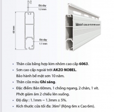 Cửa Cuốn Khe Thoáng 