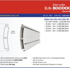 Cửa Cuốn Bản Cong Kéo Tay
