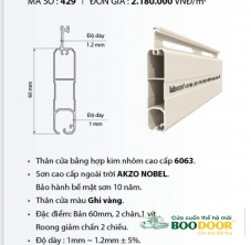 Cửa Cuốn Khe Thoáng 