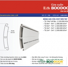 Cửa Cuốn Bản Cong Kéo Tay